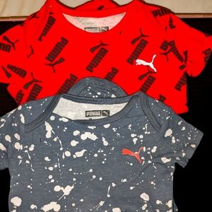 0-3 months puma diaper shirts
